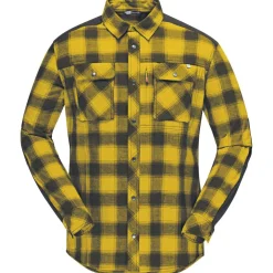 Online Chemise de rando Svalbard Flannel M's Golden Palm Chemise Randonnée|Polo - Chemise