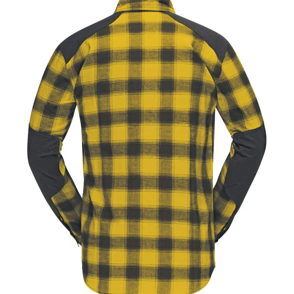 Online Chemise de rando Svalbard Flannel M's Golden Palm Chemise Randonnée|Polo - Chemise