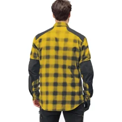Online Chemise de rando Svalbard Flannel M's Golden Palm Chemise Randonnée|Polo - Chemise