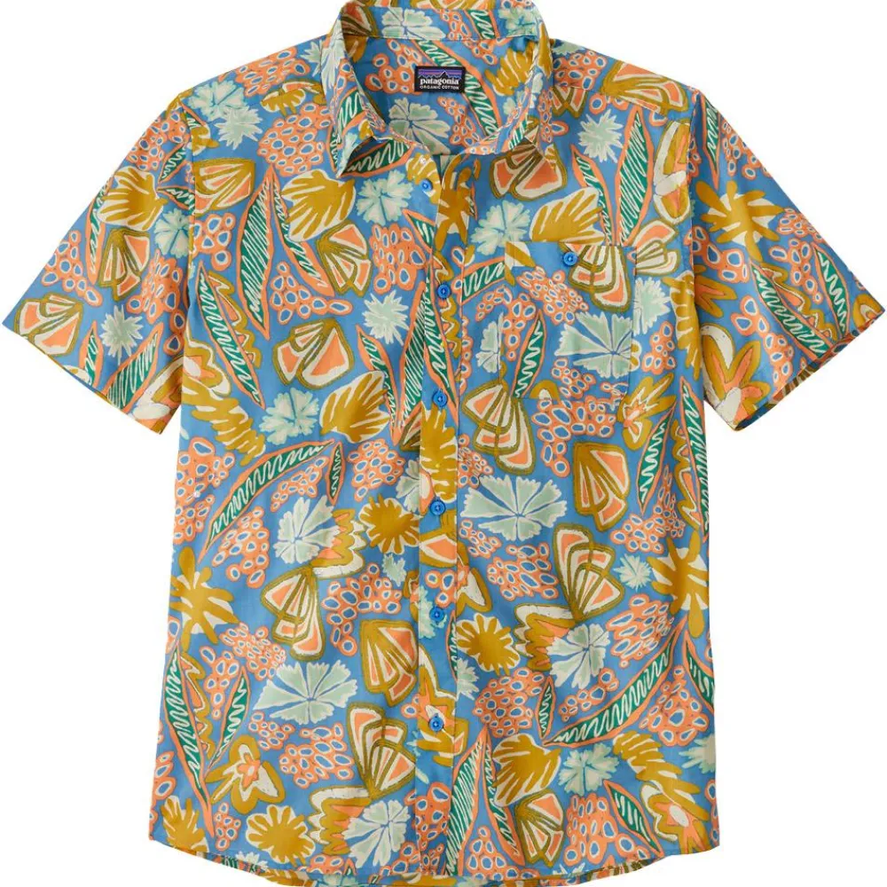 Discount Chemise Go To Shirt Flourish Abundant Blue Polo - Chemise