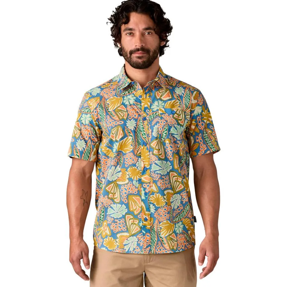 Discount Chemise Go To Shirt Flourish Abundant Blue Polo - Chemise