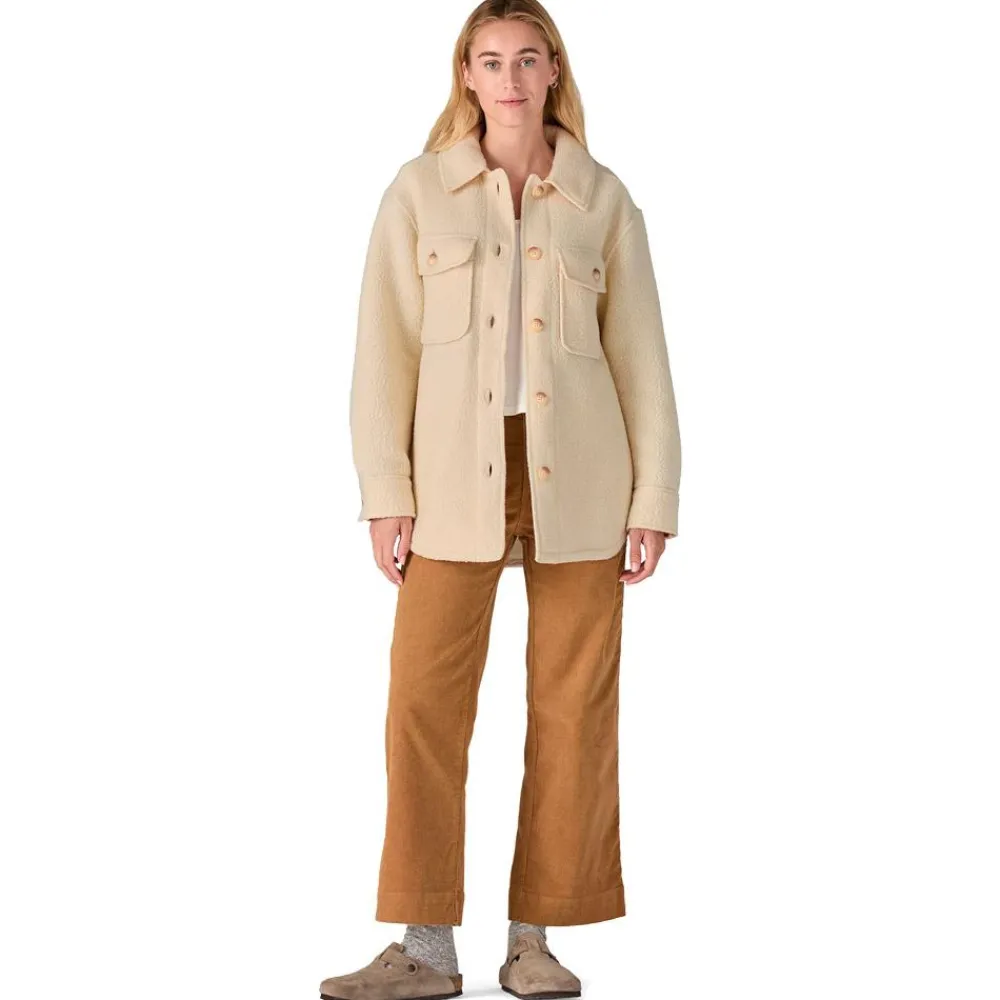 Best Chemise W's Retro Pile Shacket Natural Polo - Chemise