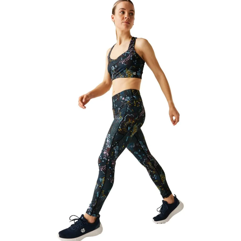 Pantalon Et Collant Running|Vêtements De Trail<DARE2B Collant de trail Influentialiilg Blk/Enrgprnt Black Energetic Print
