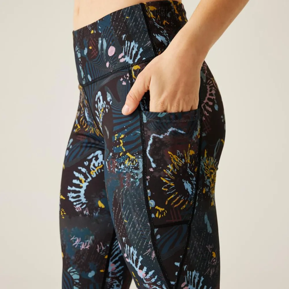 Pantalon Et Collant Running|Vêtements De Trail<DARE2B Collant de trail Influentialiilg Blk/Enrgprnt Black Energetic Print