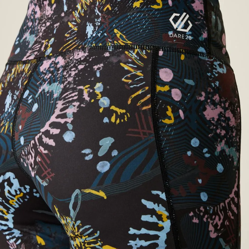 Pantalon Et Collant Running|Vêtements De Trail<DARE2B Collant de trail Influentialiilg Blk/Enrgprnt Black Energetic Print
