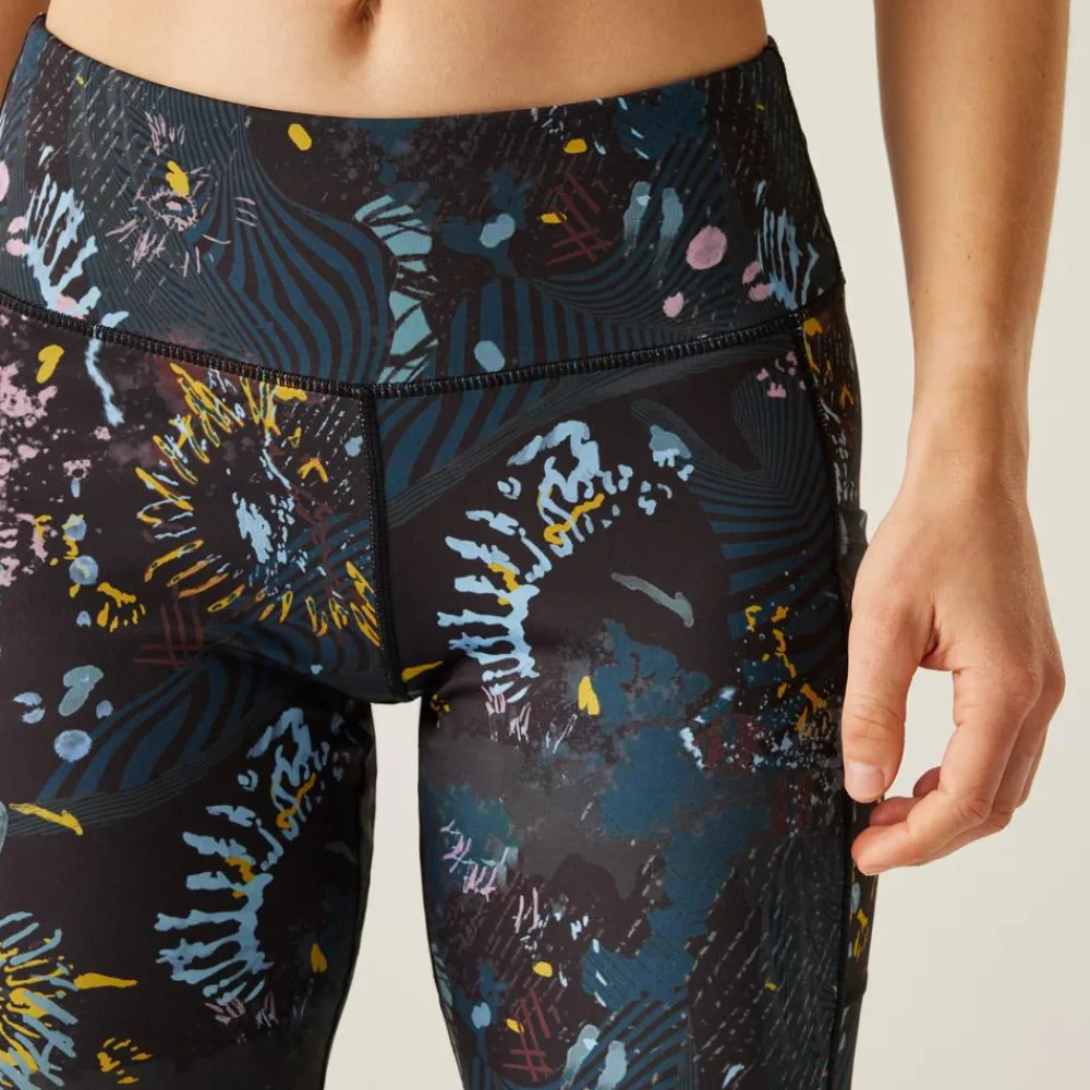 Pantalon Et Collant Running|Vêtements De Trail<DARE2B Collant de trail Influentialiilg Blk/Enrgprnt Black Energetic Print