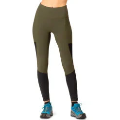 Clearance Collant de trail senja equaliser stretch Tights W's Olive Night - Caviar Vêtements De Trail|Pantalon Et Collant Running