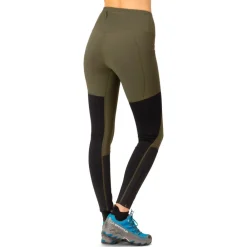 Clearance Collant de trail senja equaliser stretch Tights W's Olive Night - Caviar Vêtements De Trail|Pantalon Et Collant Running
