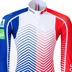 Hot Combinaison Nordique Haut Ski Team Stratum Jersey FFS Homme Training|Training