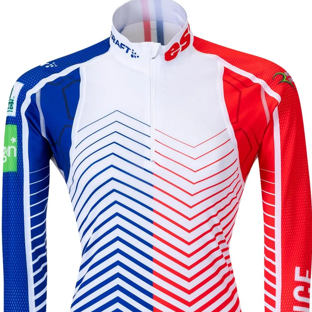 Online Combinaison Nordique Haut Ski Team Stratum Jersey FFS Femme Training|Training