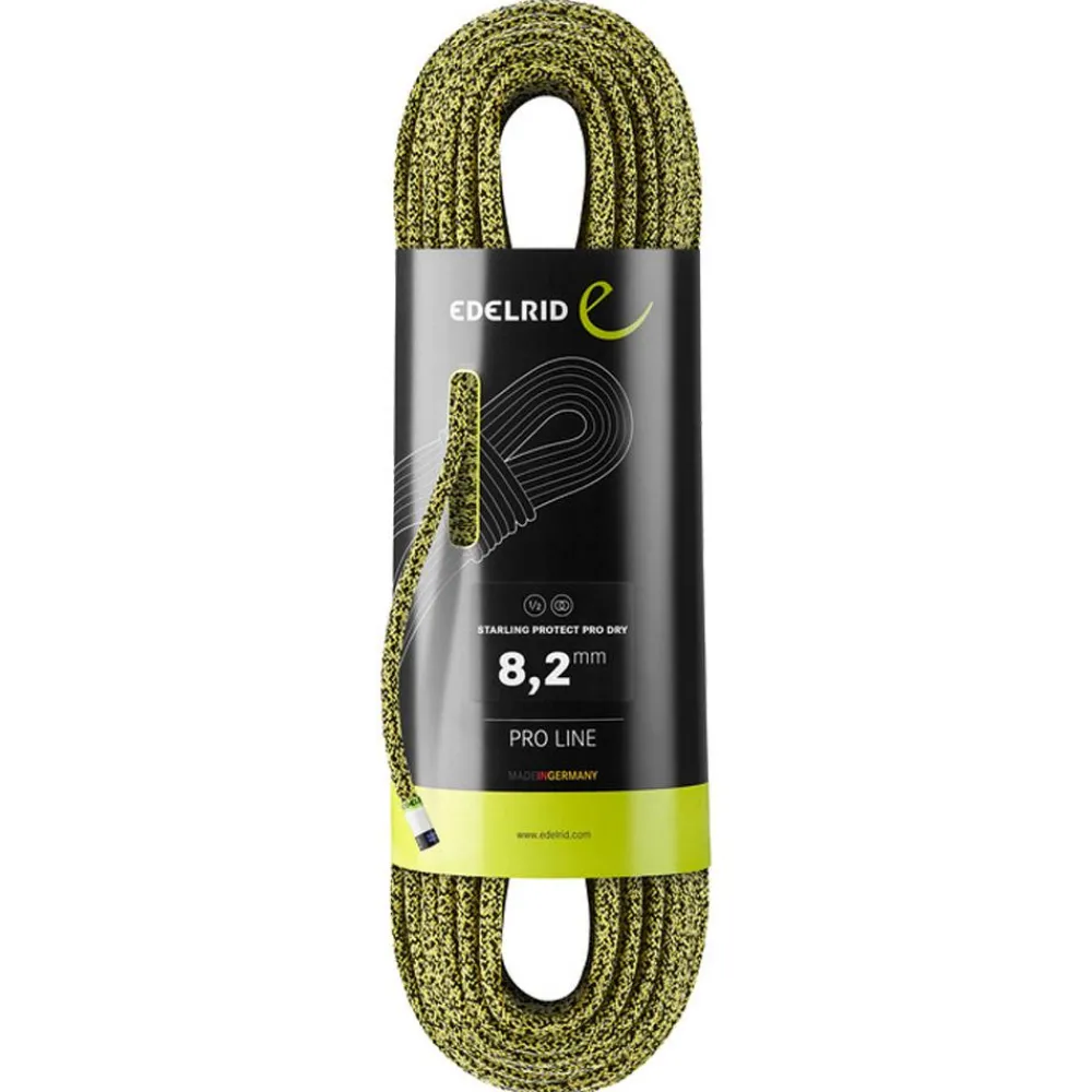 Corde<Edelrid Corde Starling Protect Pro Dry 8.2mm Yellow Night
