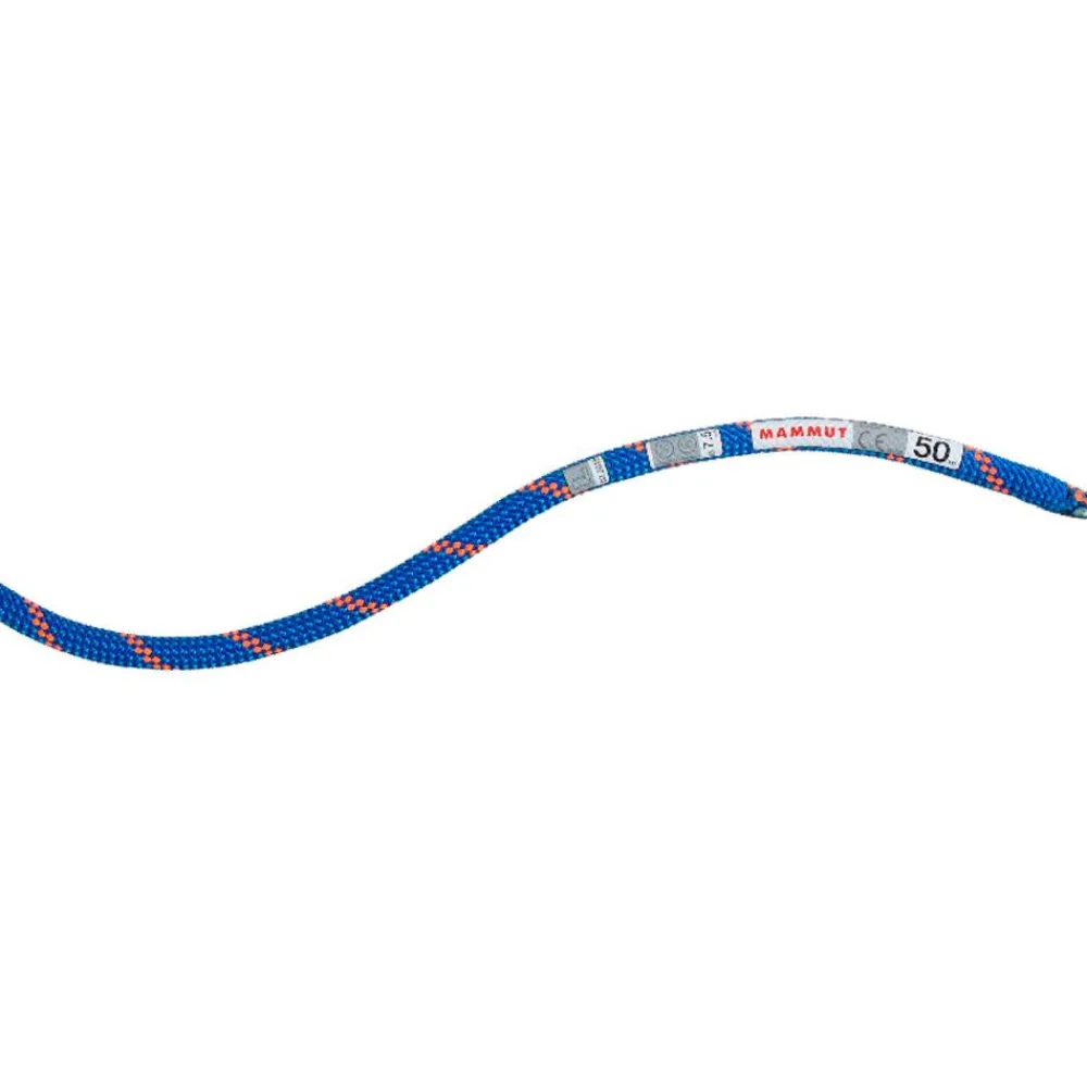 Corde<Mammut Corde 7.5 Alpine Sender Dry Rope Blue Safety Orange