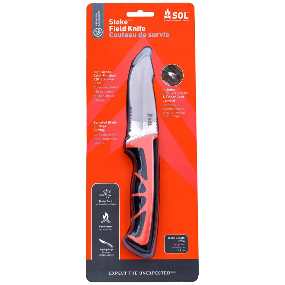 Vaisselle Camping<SOL Couteaux Stoke Field Knife Black Orang