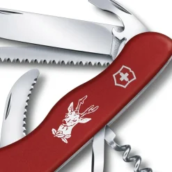 Hot Couteaux Hunter Mat Red Vaisselle Camping