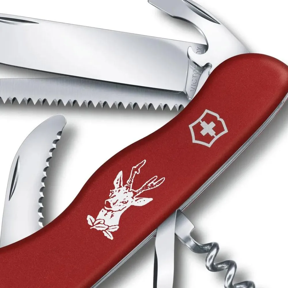 Hot Couteaux Hunter Mat Red Vaisselle Camping