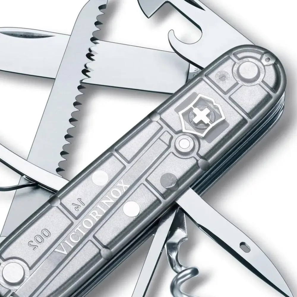 Vaisselle Camping<Victorinox Couteaux Huntsman Silvertech Grey Argent Translucide