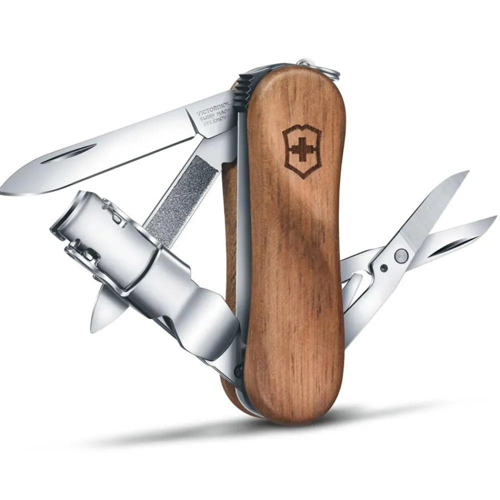 Clearance Couteaux Nail Clip Evowood 580 Noyer Vaisselle Camping