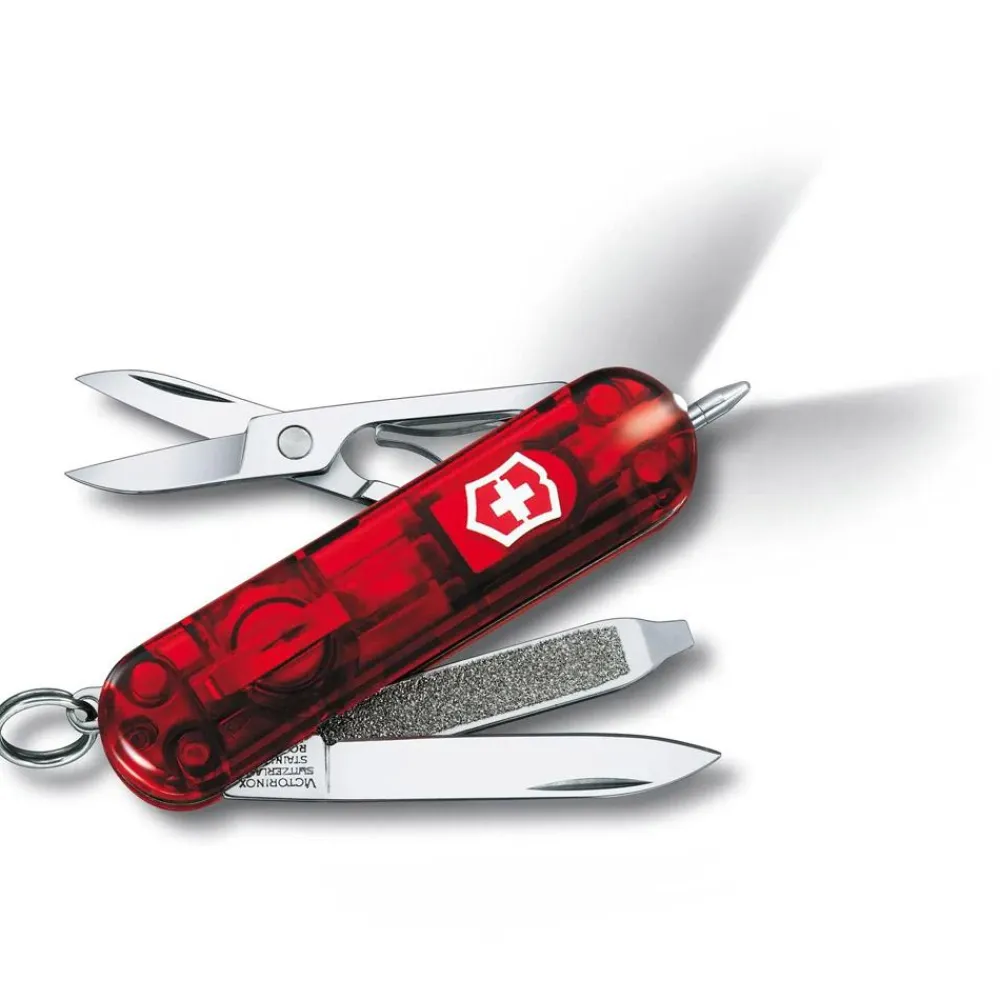 Online Couteaux Signature Lite Red Translucide Vaisselle Camping