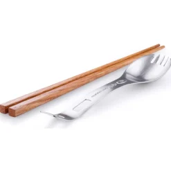 Vaisselle Camping<GSI Outdoor Couverts Kung Foon Stainless Steel Grey