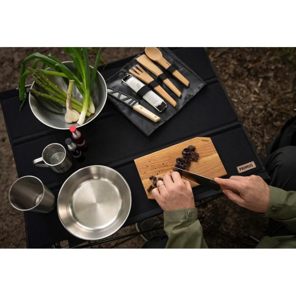 Discount Couverts Campfire Prep Set Black Brown Vaisselle Camping