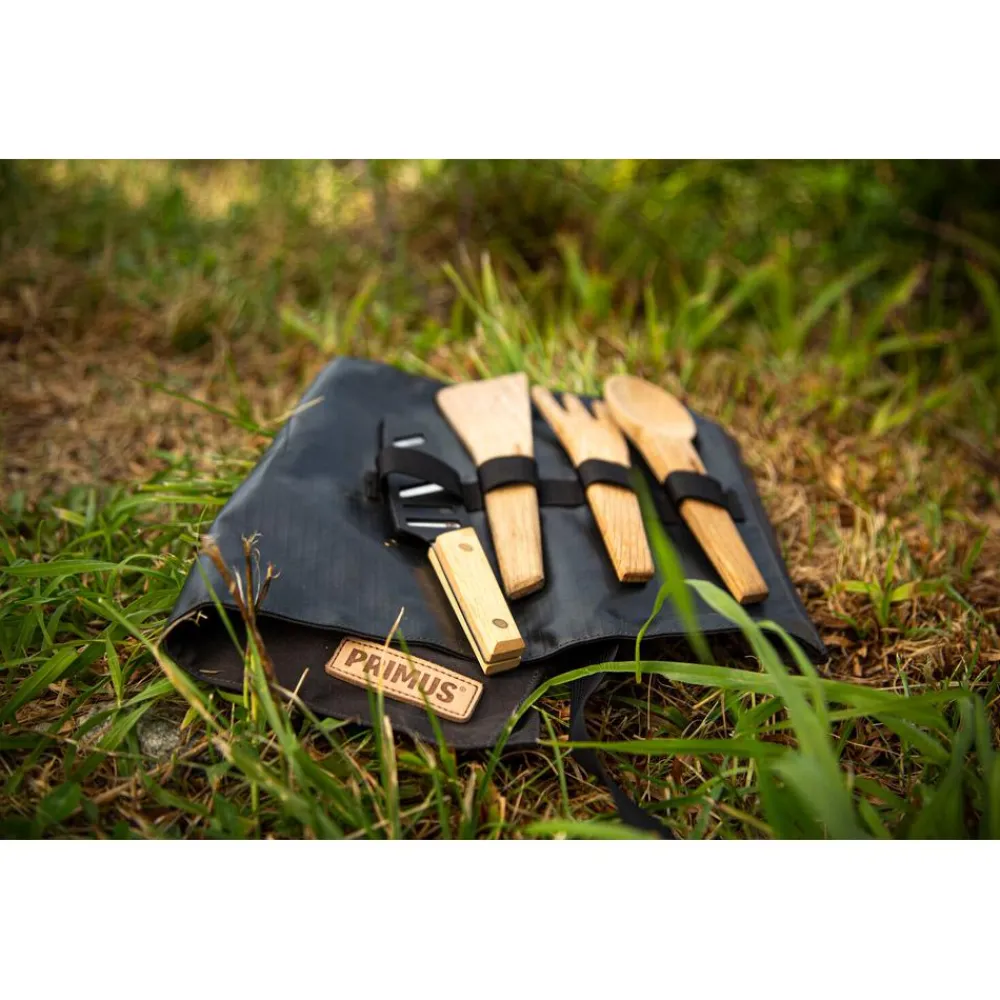 Discount Couverts Campfire Prep Set Black Brown Vaisselle Camping