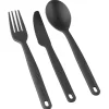 Discount Couverts Camp Cutlery Set Charcoal Vaisselle Camping