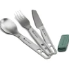 Clearance Couverts Detour Stainless Steel Cutlery Set 3 Grey Vaisselle Camping