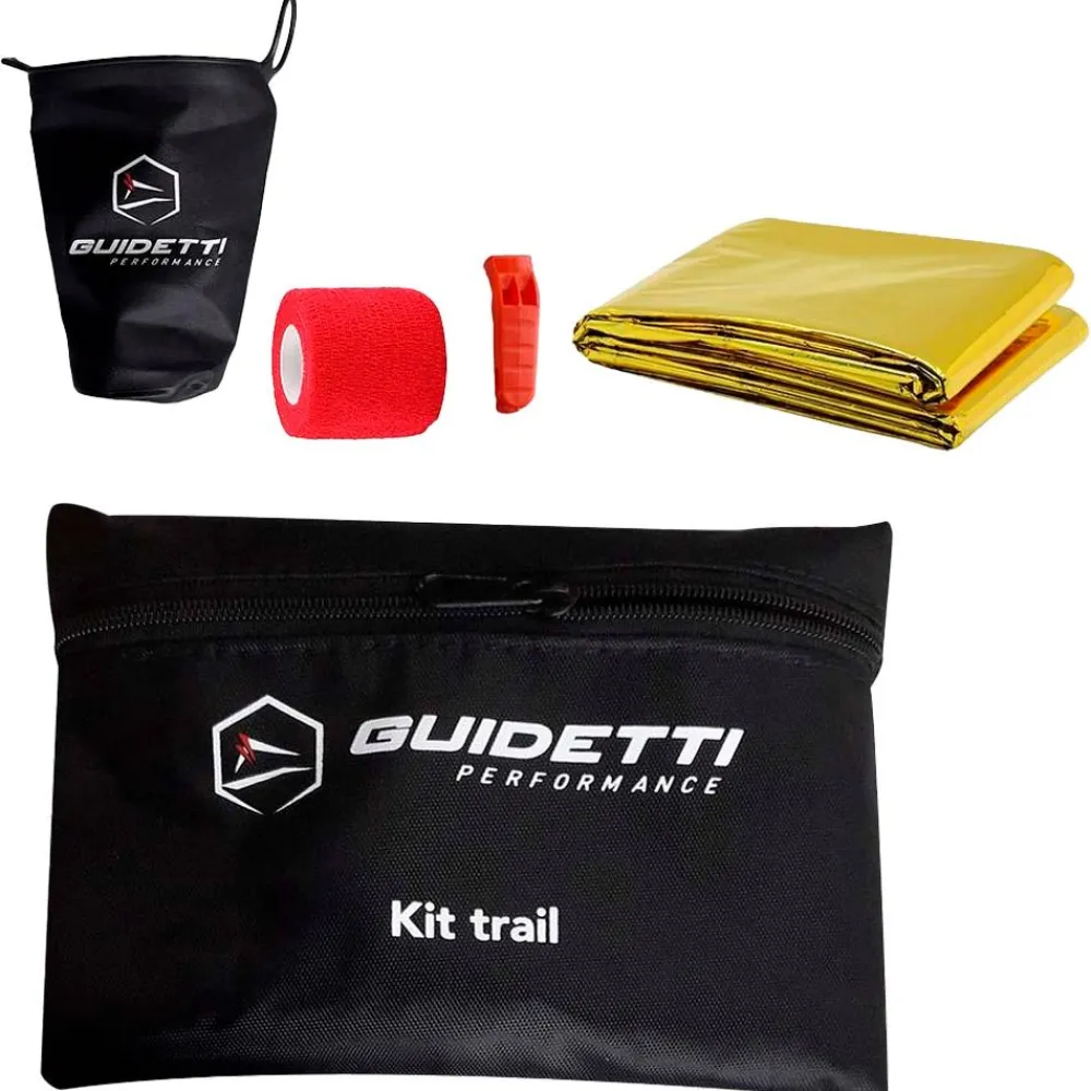 Couverture de survie Kit Trail Black Red Accessoires Bivouac