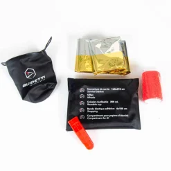 Couverture de survie Kit Trail Black Red Accessoires Bivouac