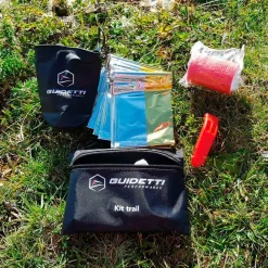 Couverture de survie Kit Trail Black Red Accessoires Bivouac