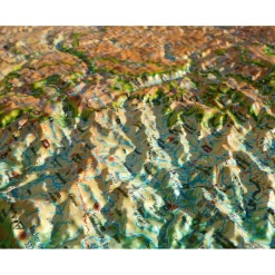 Carte 3D<3DMAP Cévennes et Grands Causses + Cadre