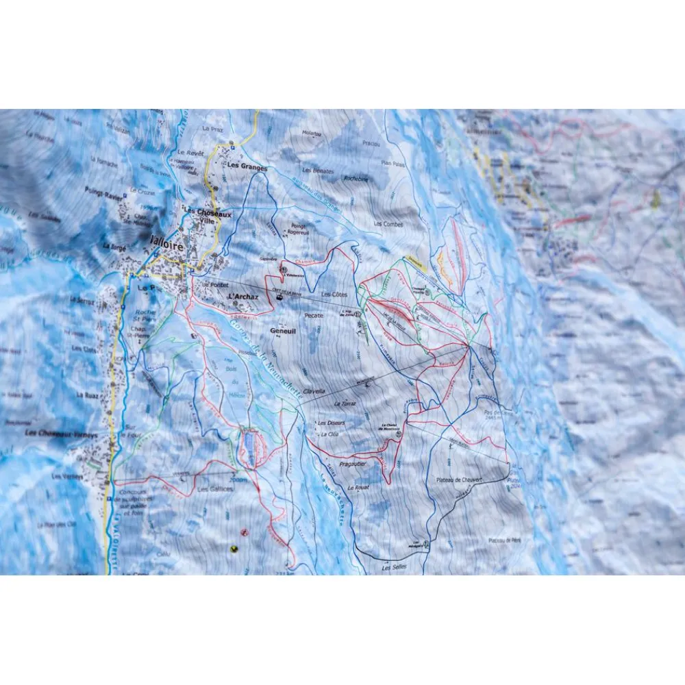 Carte 3D<Deniveles Domaine Galibier-Thabor (Winter) + Cadre
