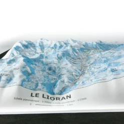 Carte 3D<Deniveles Domaine Le Lioran + Cadre
