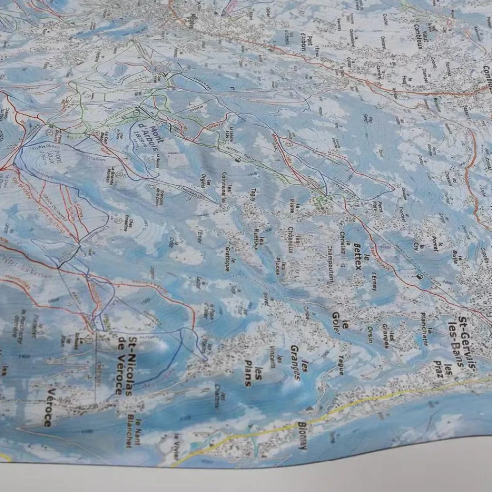 Carte 3D<Deniveles Domaine Megeve - Saint-Gervais - Combloux + Cadre