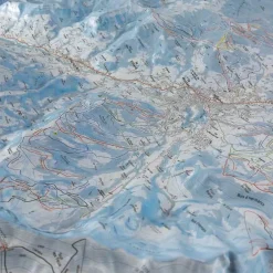Carte 3D<Deniveles Domaine Megeve - Saint-Gervais - Combloux + Cadre