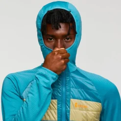 Hot Doudoune Capa Hybrid Insulated Hooded Jacket M Drizzle And Bluegrass Homme Veste De Ski|Doudoune Homme