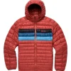 Clearance Doudoune Fuego Down Hooded Jacket Nutmeg Stripes Homme Doudoune Homme|Blouson - Parka