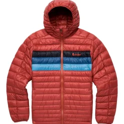 Clearance Doudoune Fuego Down Hooded Jacket Nutmeg Stripes Homme Doudoune Homme|Blouson - Parka