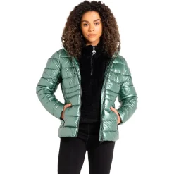 Outlet Doudoune Reputable II Duck Green Metal Femme Doudoune Femme|Veste De Ski
