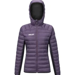 Best Doudoune Fitz Roy Warm Hoodie W Purple Velvet Black Femme Veste De Ski|Doudoune Femme