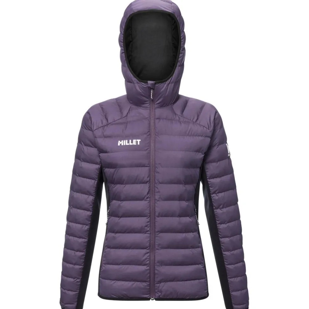 Best Doudoune Fitz Roy Warm Hoodie W Purple Velvet Black Femme Veste De Ski|Doudoune Femme