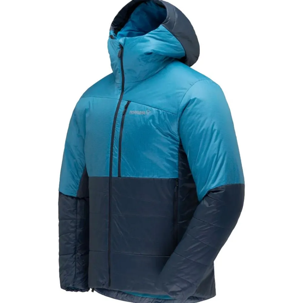 Doudoune Homme|Doudoune Alpinisme<Norrona Doudoune Falketind Thermo60 Hood M's Haiwaiian Surf indigo