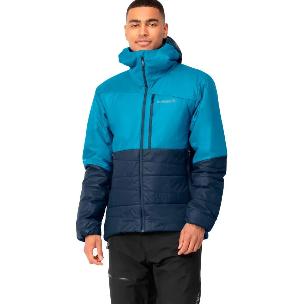 Doudoune Homme|Doudoune Alpinisme<Norrona Doudoune Falketind Thermo60 Hood M's Haiwaiian Surf indigo