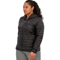 Sale Doudoune Nano Puff Hoody W's Black Femme Doudoune Femme|Doudoune Alpinisme