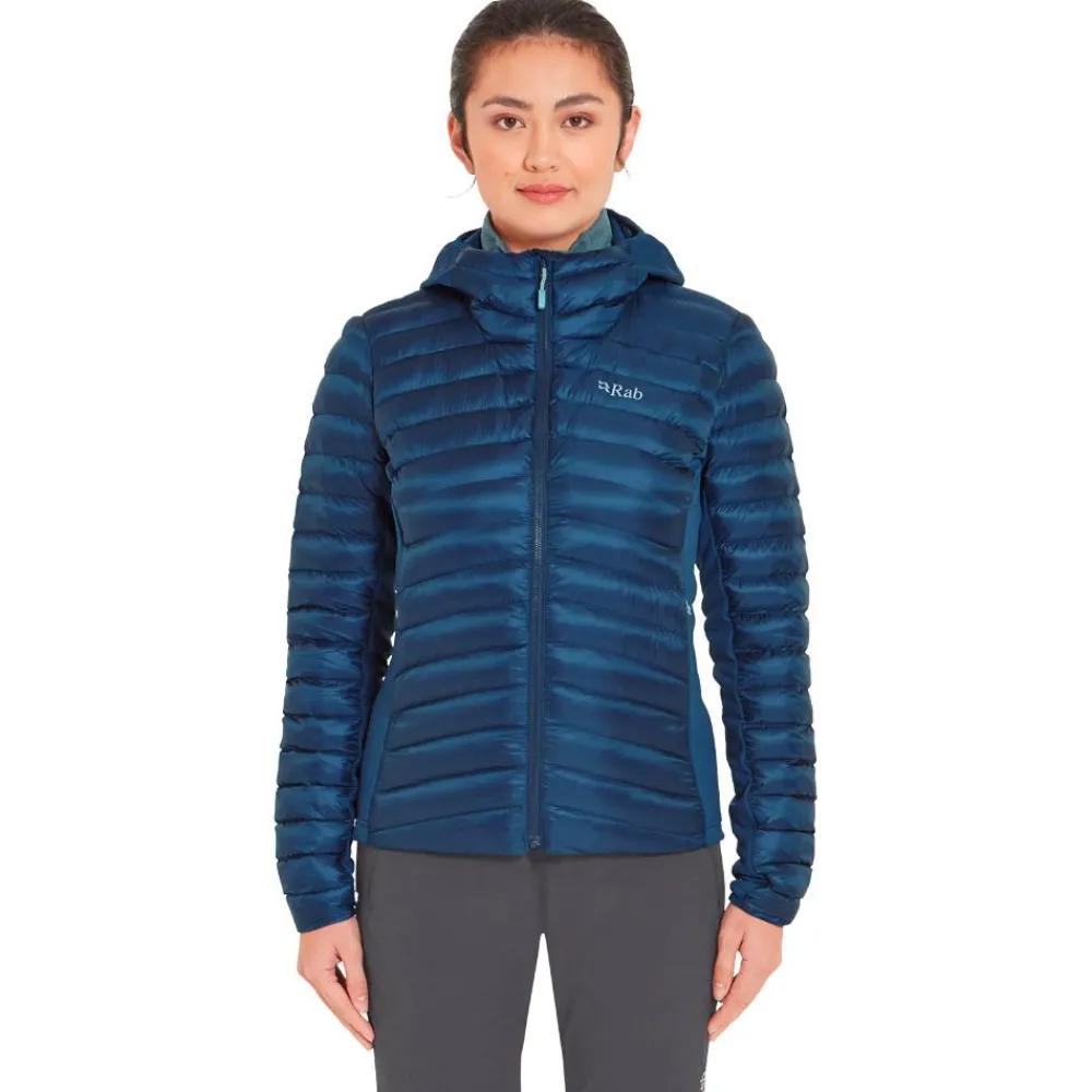 Veste De Ski|Doudoune Femme<RAB Doudoune Cirrus Flex Hoody W Tempest Blue