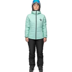 Best Doudoune Crusader Primaloft Jacket W Turquoise Femme Doudoune Femme|Veste De Ski