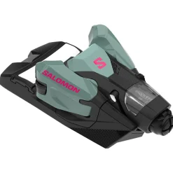 Fixations Freeski<Salomon Fix Ski Strive 14 Gw Iceberg Green Black Sachet Pink D115