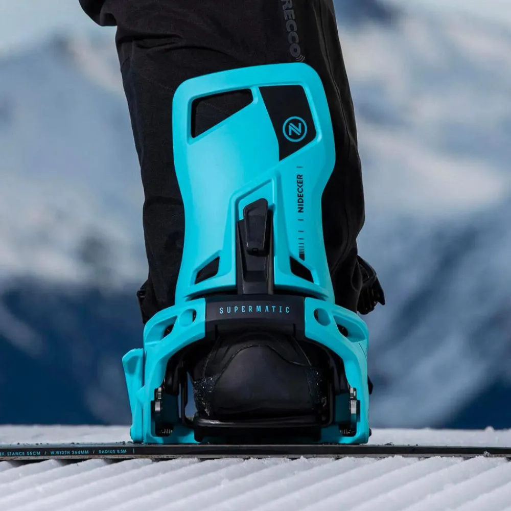 Chaussage Rapide<Nidecker Fix Snowboard Supermatic Cyan