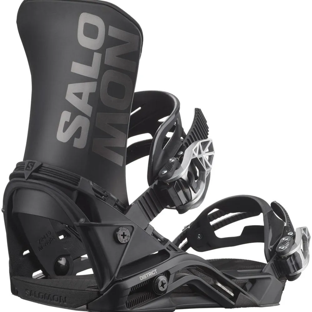 Chaussage Classique<Salomon Fix Snowboard District Black