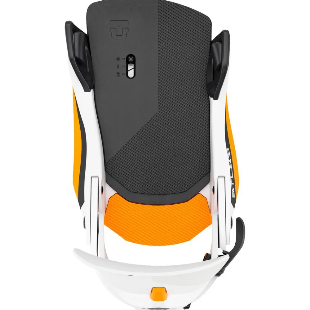 Best Fix Snowboard Atlas Step On White Orange Chaussage Rapide